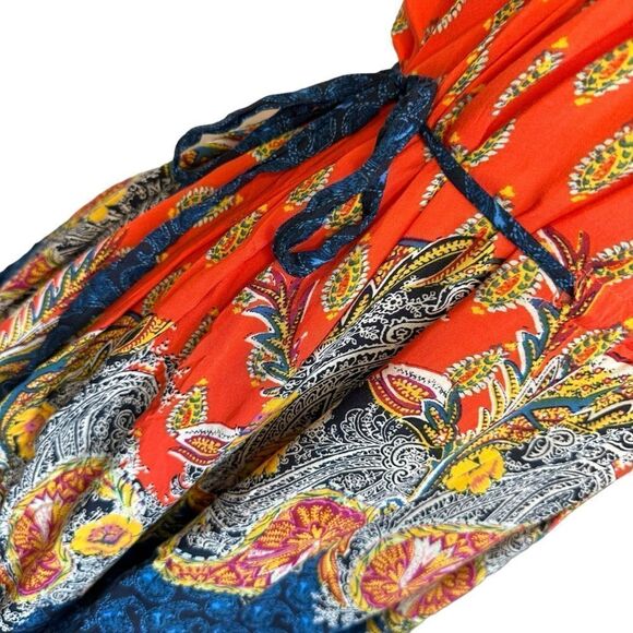 Free People Intimately Asymmetrical Rendezvous Paisley Dress Size xs - Picture 6 of 8